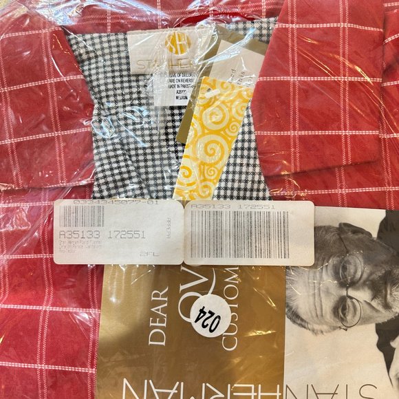 Stan Herman Plaid Flannel Cats on Parade Nightshirt - Picture 5 of 5